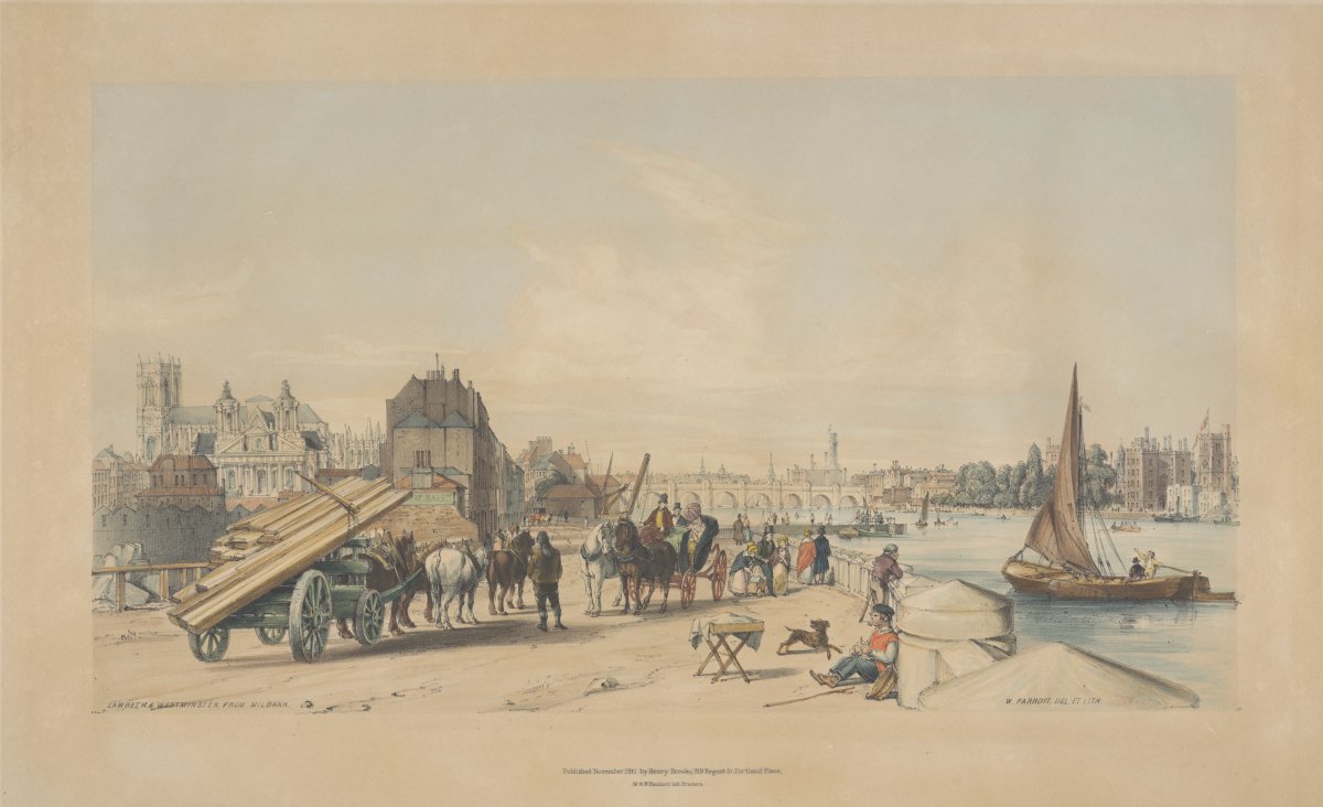 Image of Lambeth and Westminster from Millbank