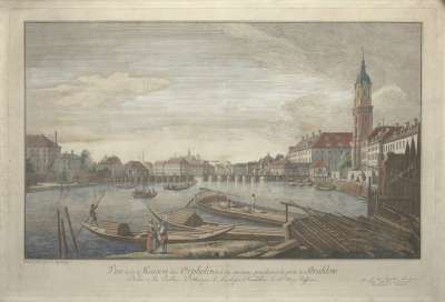 Image of Vue de la Maison des Orphelins et des environs, prise hors de la porte de Strahlow, Berlin