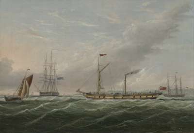 Image of Shipping, Paddle Boat off Dover