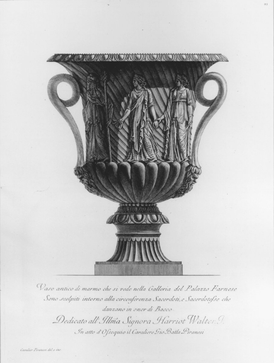 Image of Vaso Antico di Marmo che si vede nella Galleria del Palazzo Farnese