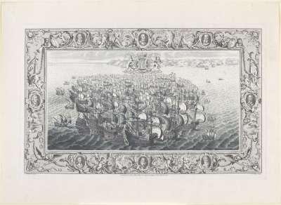 Image of I: The Spanish Fleet coming up the Channel, opposite the Lizard, as it was first discovered