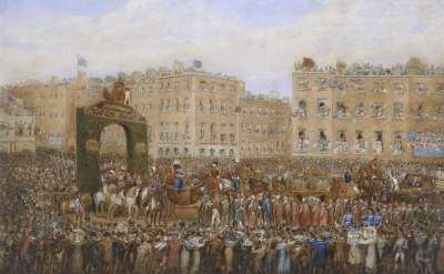 Image of King George IV’s Triumphal Entry into Dublin, 17 August 1821