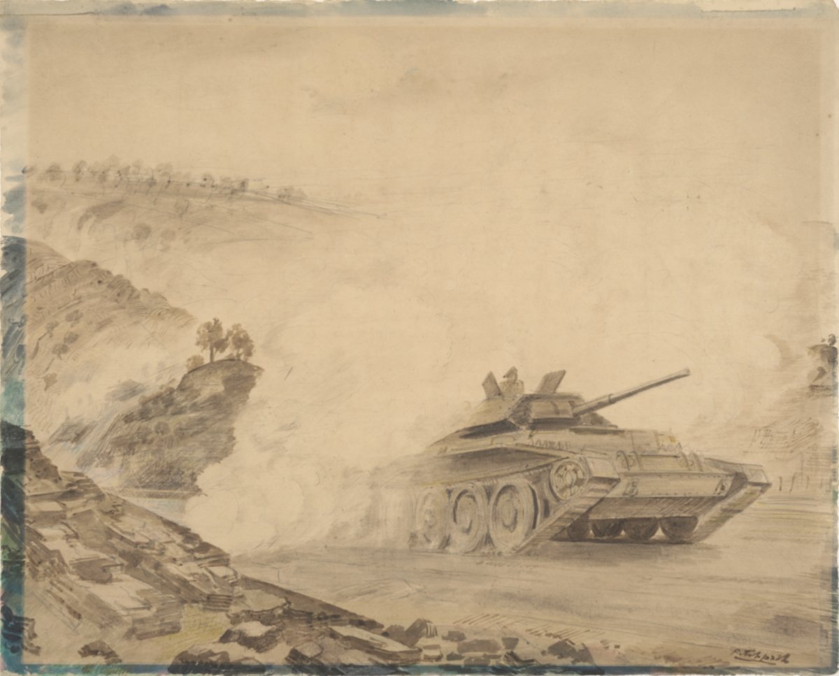 Image of Crusader Tanks on Manoeuvres