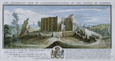 Image of The South-East View of Castle-Rising Castle, in the County of Norfolk