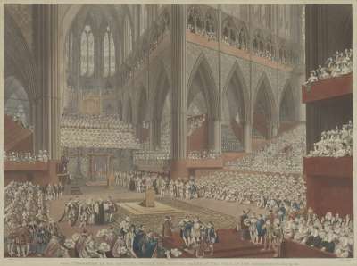 Image of Coronation of H M George IV: The Recognition 1821