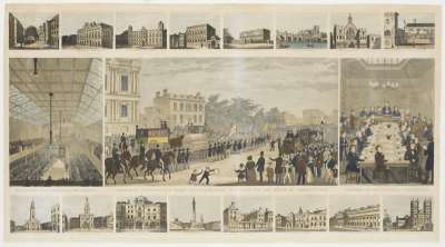 Image of Procession Attending the Great National Petition of 3,317,702 to the House of Commons, 1842