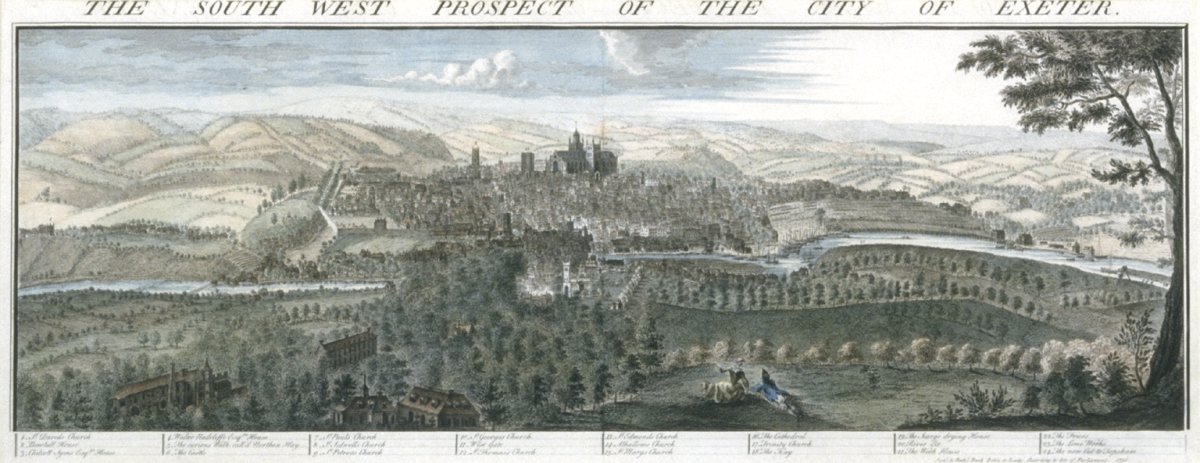 Image of The South West Prospect of the City of Exeter