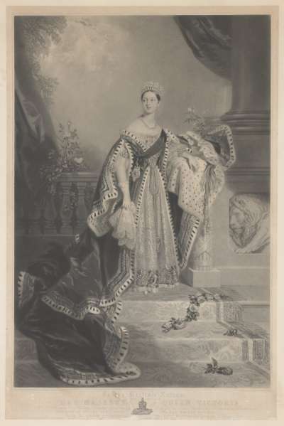 Image of Queen Victoria (1819-1901) in Coronation Robes