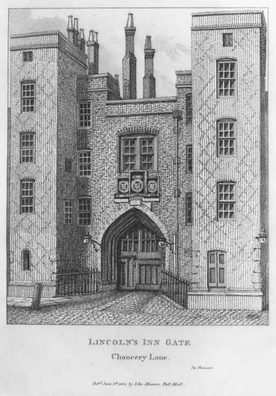 Image of Lincoln’s Inn Gate, Chancery Lane