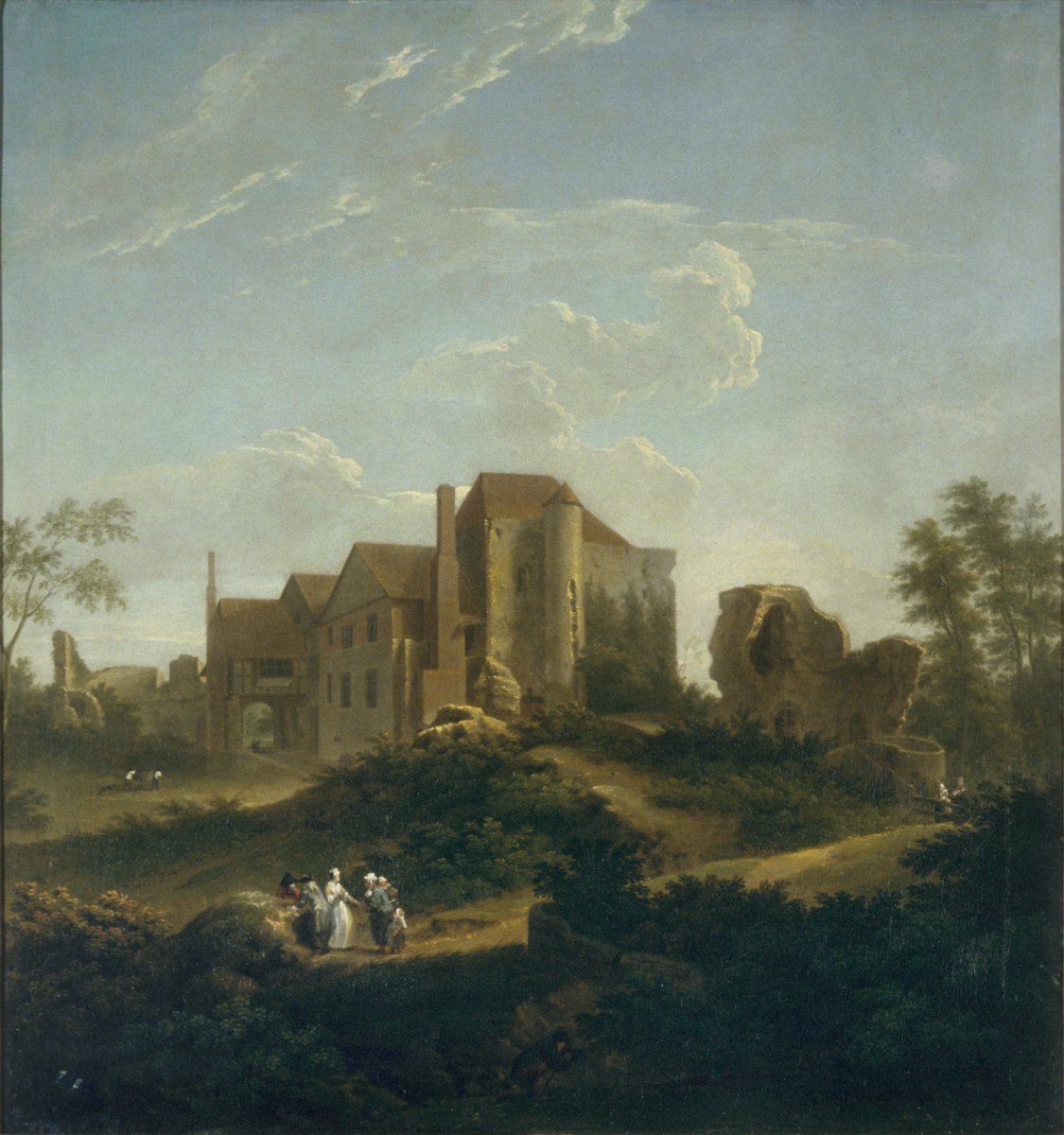 Ruins of Leybourne Castle, Kent, from the South West - Government Art ...