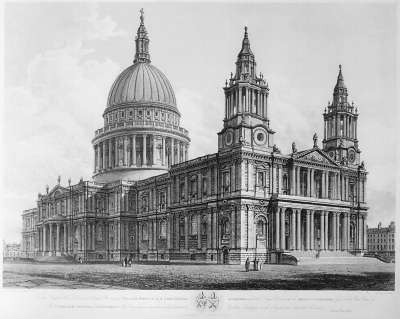 Image of North West View of the Cathedral Church of St Paul