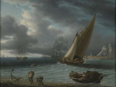 Image of Thames craft and other shipping off Gravesend