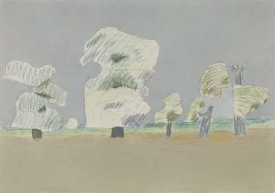 Image of Richmond Park: Five Trees, Grey Sky