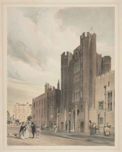 Image of North Front to St. James’s Palace, from Cleveland Row