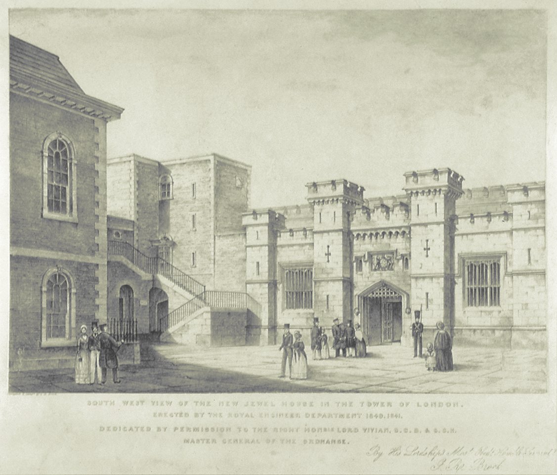 Image of South West View of the New Jewel House in the Tower of London