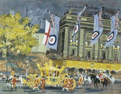 Image of The Procession in Whitehall, Coronation