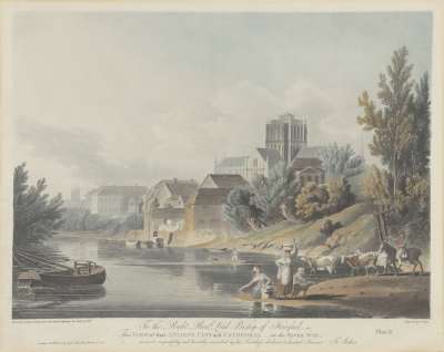 Image of The Ancient City and Cathedral of Hereford on the River Wye