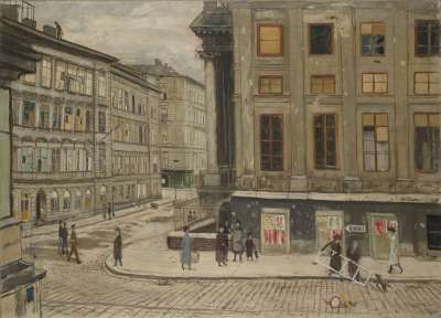 Image of The Rasumovsky Palace Vienna: the corner of Rasumofskygasse and Geusaugasse