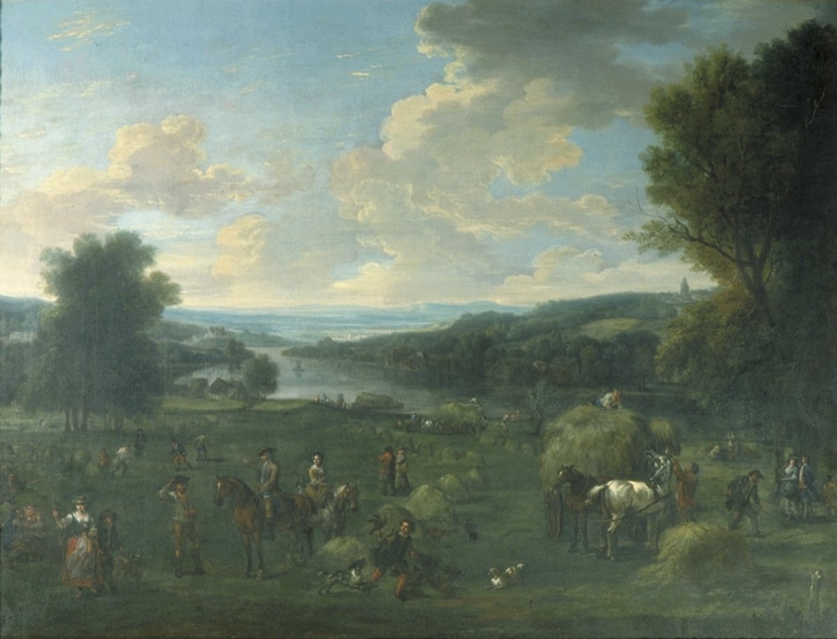 Image of View of the Severn Valley with Haymaking and Figures