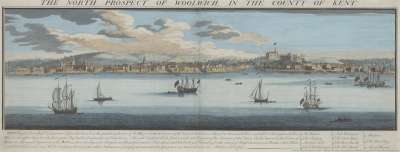 Image of The North Prospect of Woolwich, in the County of Kent