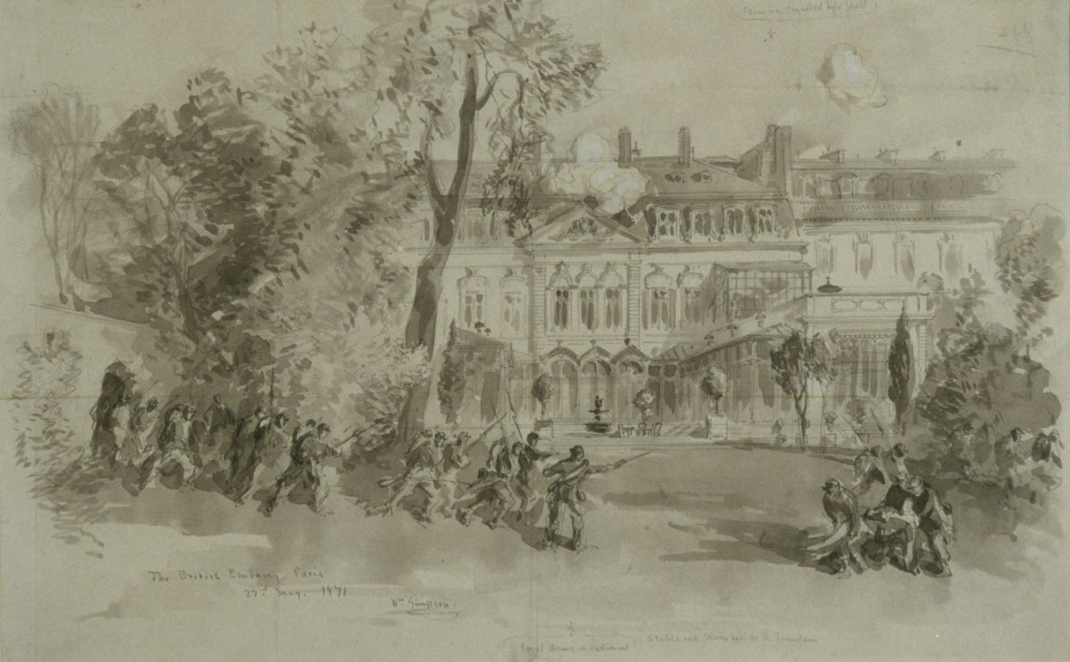 Image of Fighting in the Embassy Garden, Paris, 23 May 1871