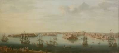 Image of Harbour Scene, Valletta, Malta c.1800