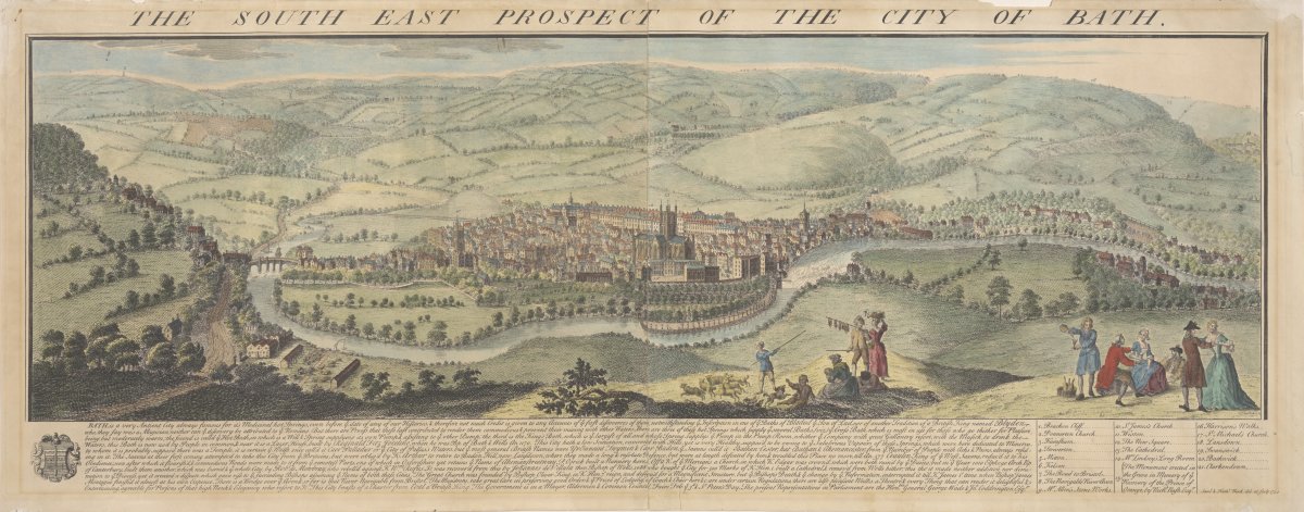 Image of The South East Prospect of the City of Bath