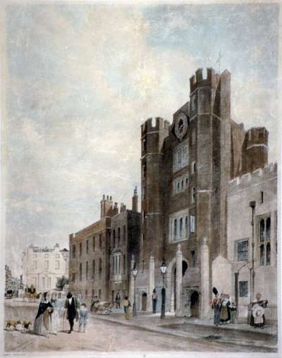 Image of North Front to St. James’s Palace, from Cleveland Row