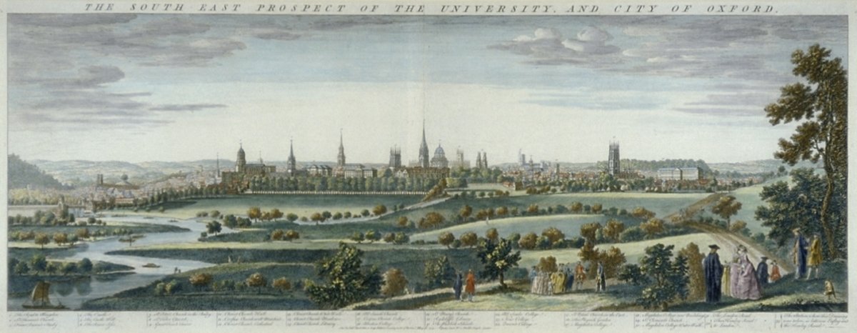 Image of The South East Prospect of the University, and City of Oxford