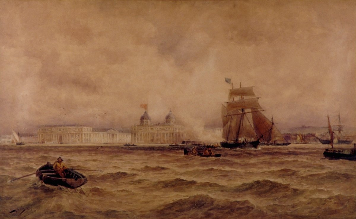 Image of Greenwich Hospital from the River