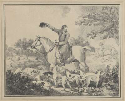 Image of Huntsman Surrounded by Dogs