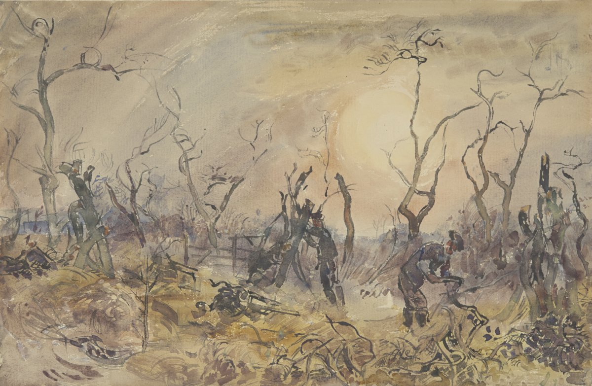 Image of Cutting an Old Orchard (to clear trees for arable land) Ridley, December 1941