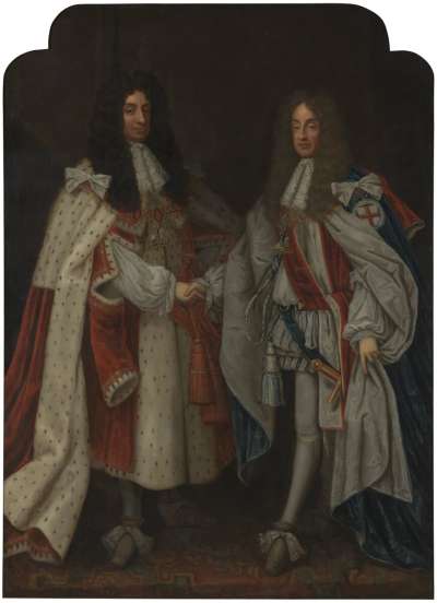 Image of King Charles II (1630-85) Reigned 1660-85 and King James II and VII (1633-1701) Reigned 1685-88