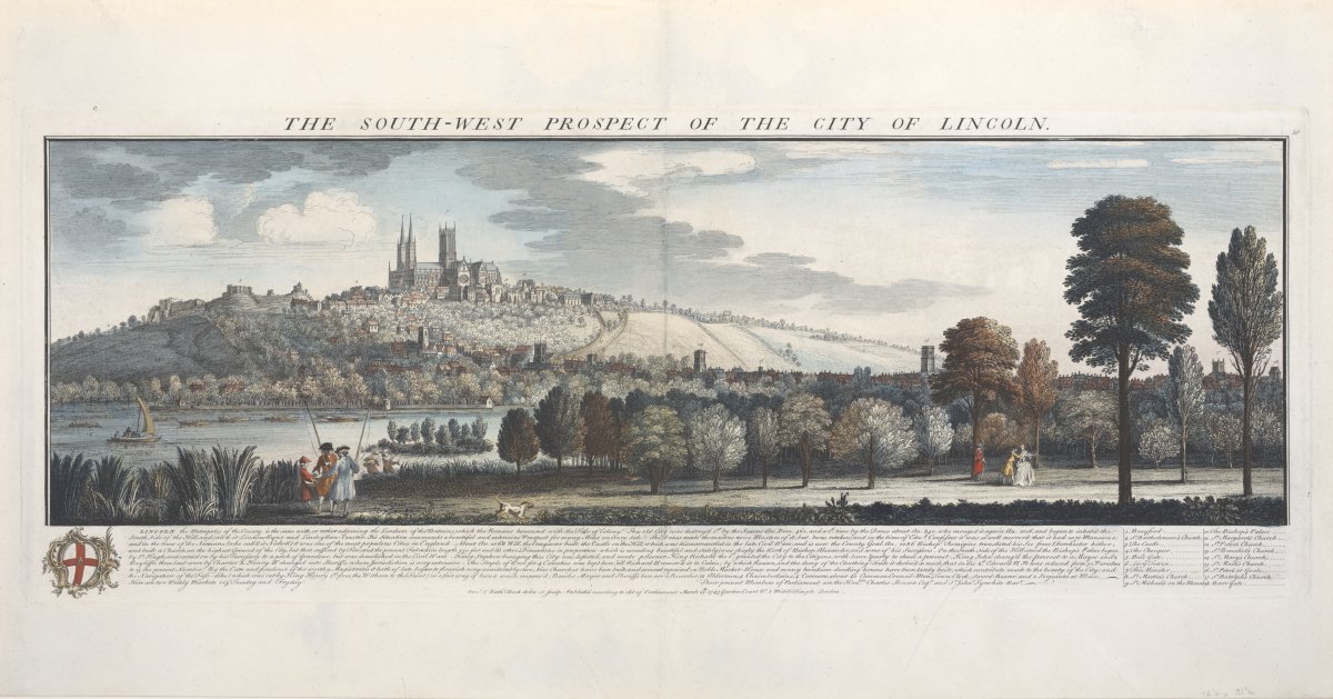 Image of The South-West Prospect of the City of Lincoln