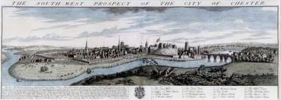 Image of The South West Prospect of the City of Chester