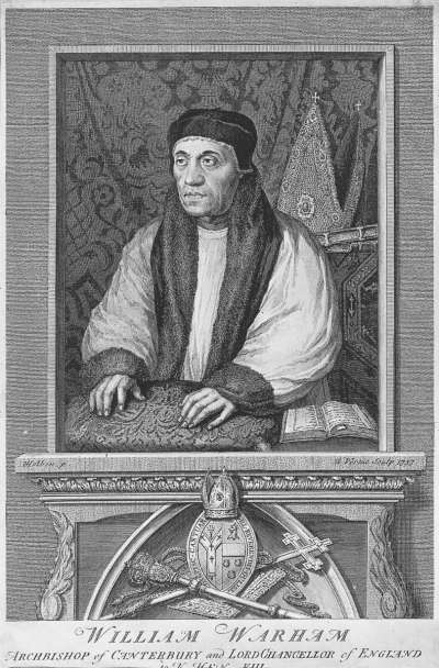 Image of William Warham Archbishop of Canterbury and Lord Chancellor of England to King Henry VIII