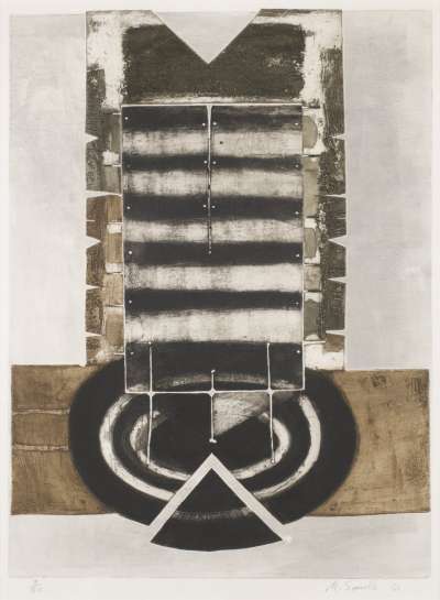 Image of Untitled (Brown and Black Abstract)