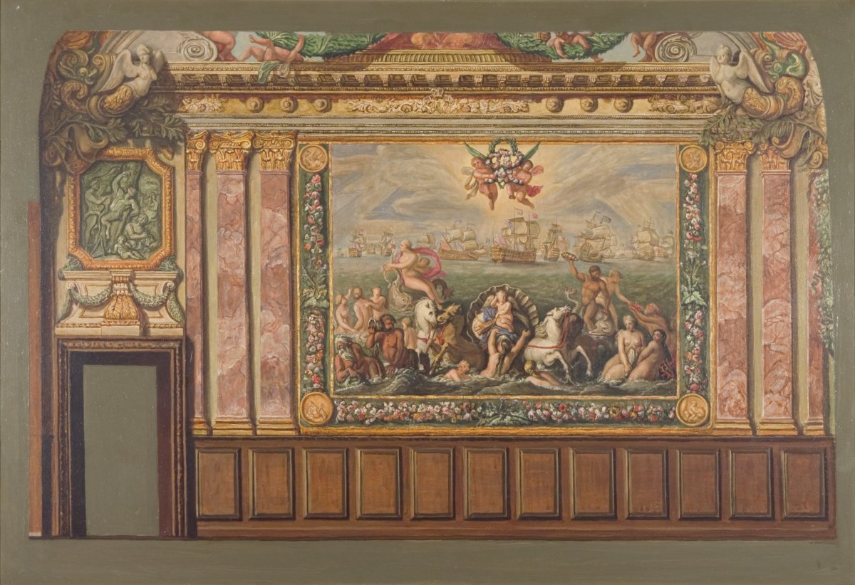 Image of Scale Copy, Queen’s Drawing Room, Hampton Court, Side Wall