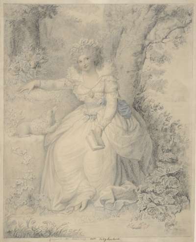 Image of Maria Anne Fitzherbert (1756-1837) famous beauty; morganatic wife of George IV