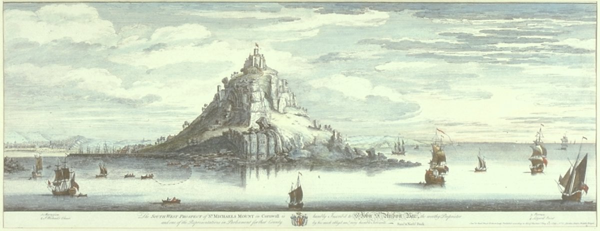 Image of The South West Prospect of St Michael’s Mount in Cornwall