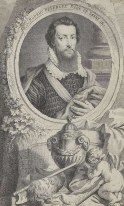 Image of Robert Devereux, 2nd Earl of Essex (1565-1601) soldier and politician; favourite of Elizabeth I