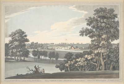 Image of View of Chertsey Bridge from Wooburn Farm