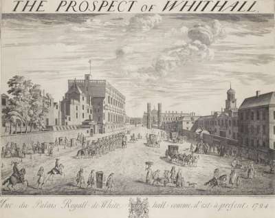 Image of The Prospect of Whithall / Vue du Palais Royall de Whitehall comme il est à present 1724