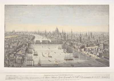 Image of A General View of the City of London, next the River Thames / Vue Générale de la Ville de Londres, du côté de la Tamise