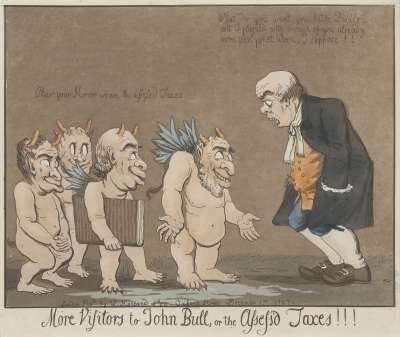 Image of More Visitors to John Bull, or the Assess’d Taxes!!!