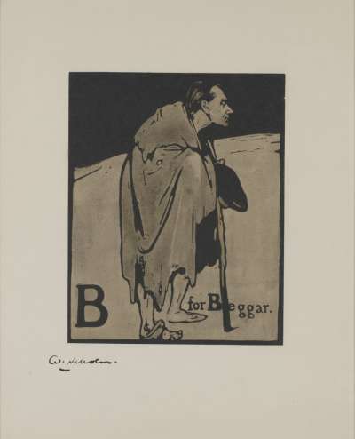 Image of B for Beggar