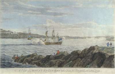 Image of A View of Mount Edgcumbe taken from St. Nicholas’s Island