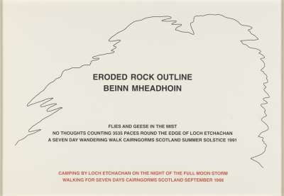 Image of Eroded Rock Outline Beinn Mheadhoin