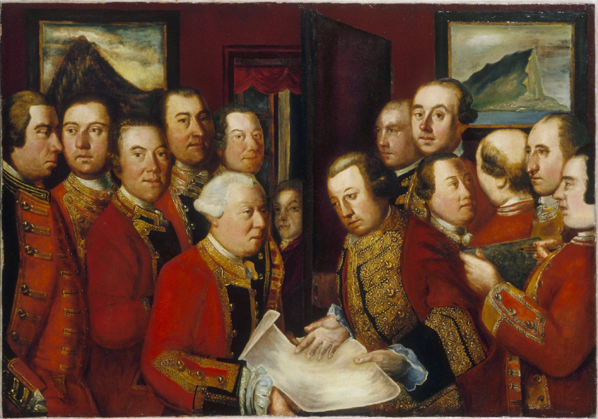 Image of British Officers Planning the Great Sortie of 1781