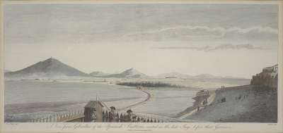 Image of A View from Gibraltar of the Spanish Batteries [facsimile engraving]